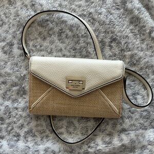 Kate Spade Cream and Tan Crossbody Bag